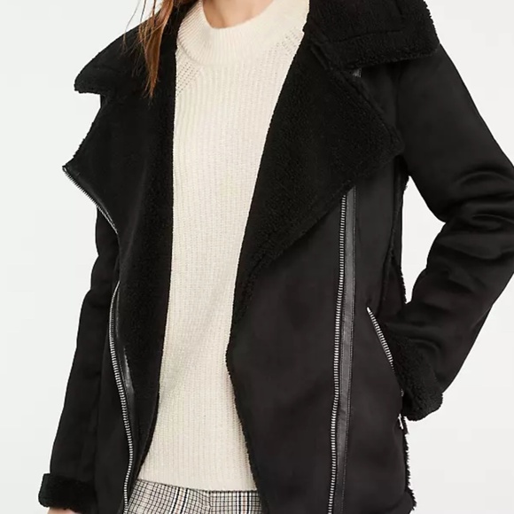 Ann Taylor Sherpa Moto Jacket - Picture 3 of 3